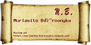 Murlasits Bársonyka névjegykártya